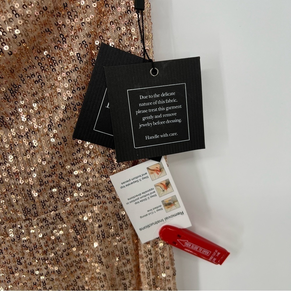 Mac Duggal SEQUINED ONE SHOULDER TRUMPET GOWN - Picture 8 of 13